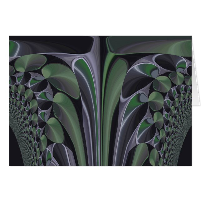 Beau Extraordinaire Vert Aurora Texture Art Design (Devant horizontal)