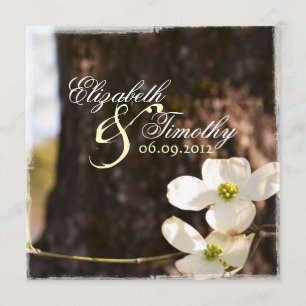 Beau Faire-part de mariage Dogwood v3
