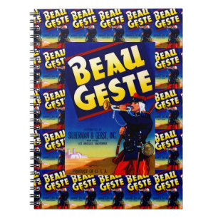Beau Geste Label multi print Notebook