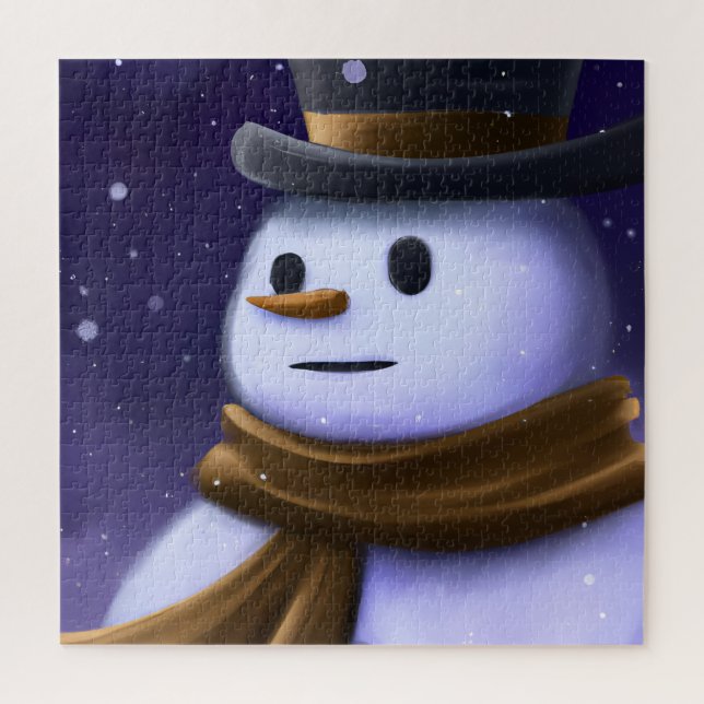 Beau hiver Snowman Puzzle (Vertical)