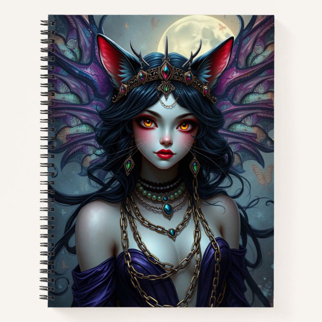 Beau Imaginaire Chat Fairy Art Carnet (Devant)