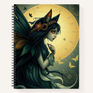 Beau Imaginaire Chat Fairy Art Carnet