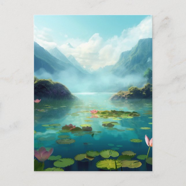 Beau Imaginaire Enchanted Paysage Carte postale (Devant)