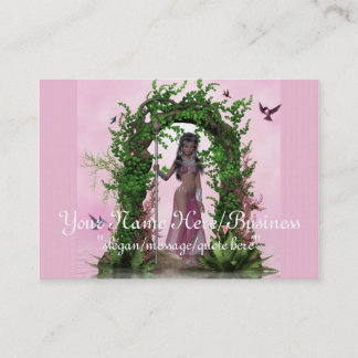 Beau Imaginaire rose elfe Cartes de visite