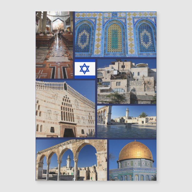 Beau Israël, carte magnétique (Devant)