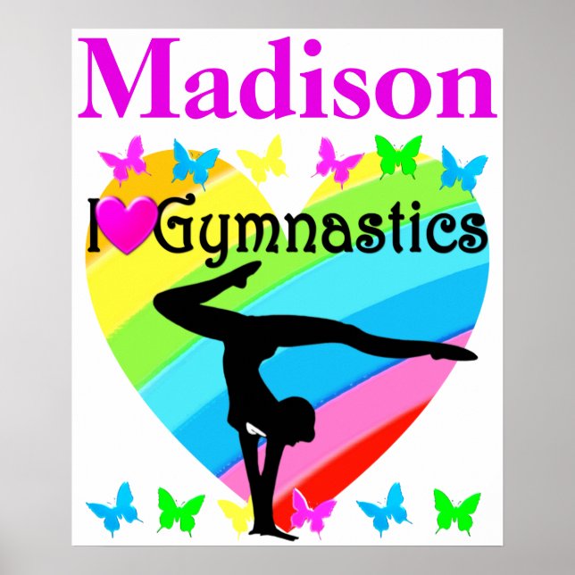 BEAU J'ADORE GYMNASTIQUE POSTER PERSONNALISÉ (Devant)