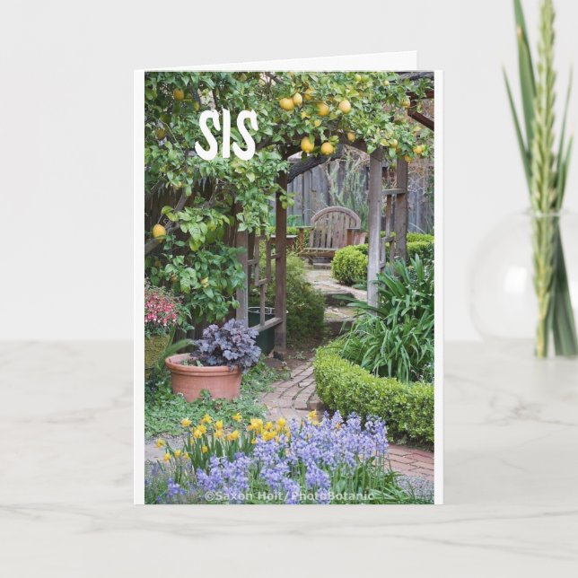 **BEAU JARDIN** POUR BELLE CARTE *SIS* (Devant)