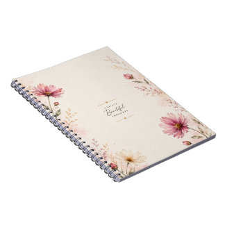 Beau Journal Floral à Feuilles Mobiles |