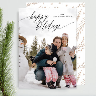 Beau Joyeux Carte photo de vacances