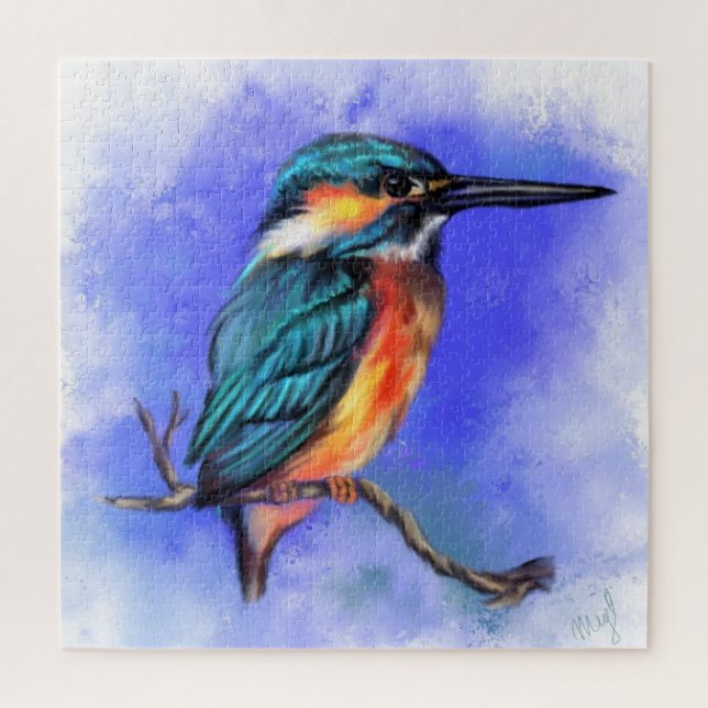 Beau Kingfisher Jigsaw Puzzle (Vertical)