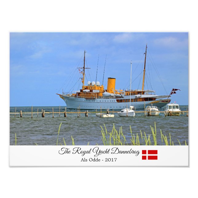 Beau Le Royal Yacht Dannebrog Photo Imprimer! (Devant)