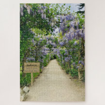 Beau Lilac Flower Garden Marry Me Puzzle