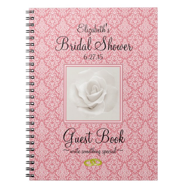 Beau livre d'invité de Fête de la mariée de (Devant)