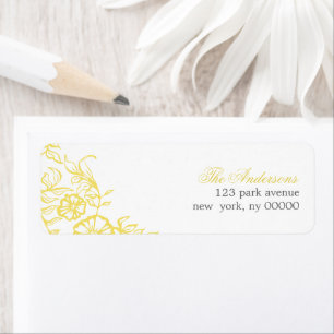 Beau mariage floral jaune et gris