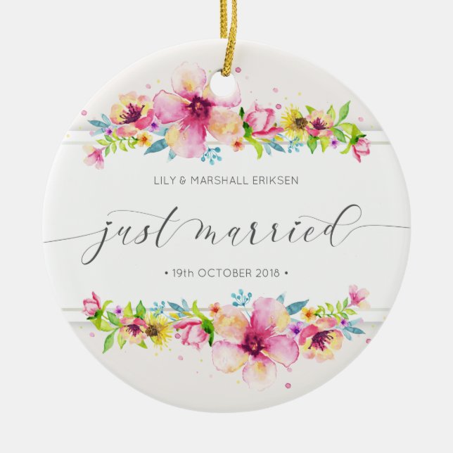 Beau Mariage marié| Ornement céramique (Devant)