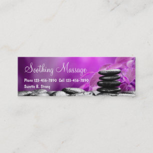 Beau Massage Mini Cartes de visite