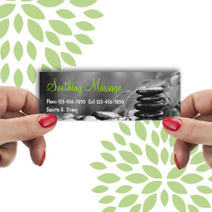 Beau Massage Mini Cartes de visite