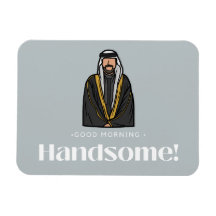 "Beau matin" Magnet de l'homme arabe