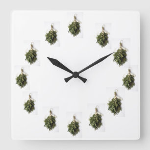 "BEAU MISTLETOE" HORLOGE DE NOËL