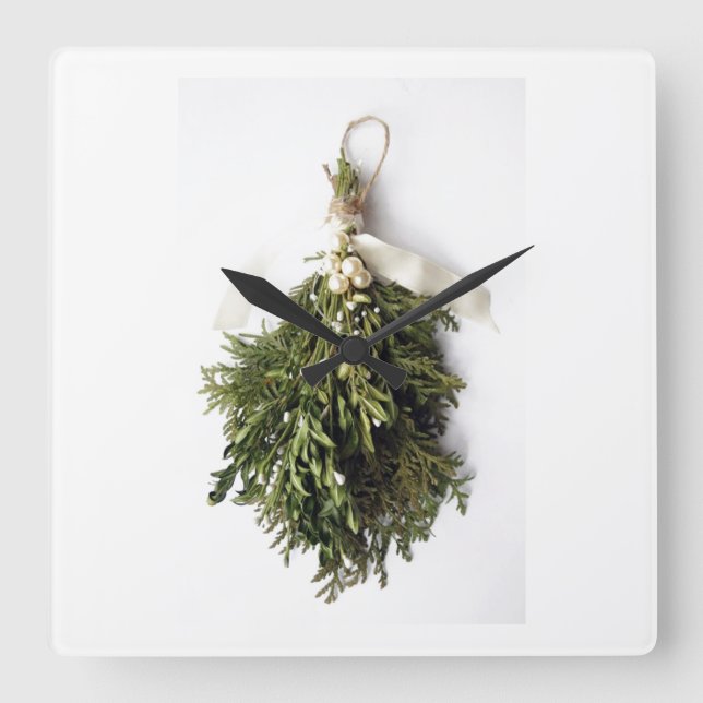"BEAU MISTLETOE" HORLOGE DE NOËL (Recto)