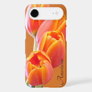 Beau Modèle photo de tulipe orange vibre