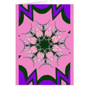 Beau motif de teinte violet rose bébé monogramme d