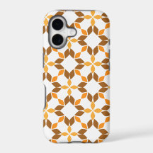 beau motif floral brun