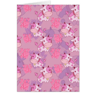 Beau motif rose de vache