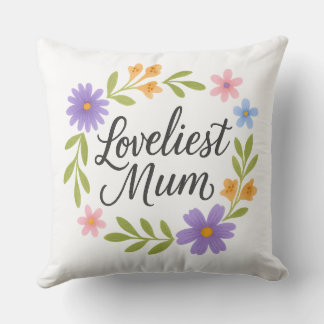 Beau oreiller à lancer maman - Mum Love Cushion