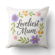 Beau oreiller à lancer maman - Mum Love Cushion