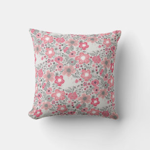 Beau Oreiller Abstrait Floral
