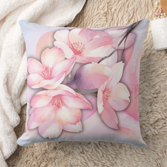 Beau Oreiller de fleurs de cerisier (Couverture)