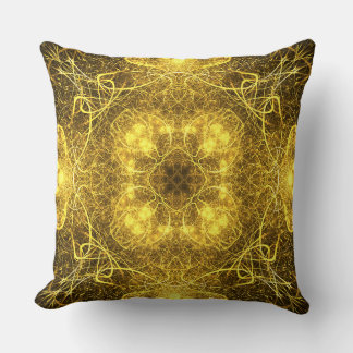 Beau Oreiller Fractal Or Unique