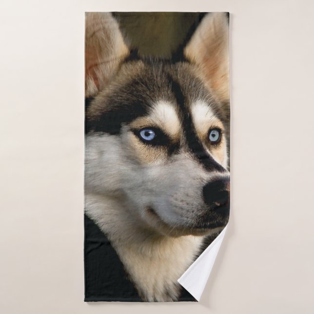 Beau Oreiller Husky Lrow (Serviette de bain)