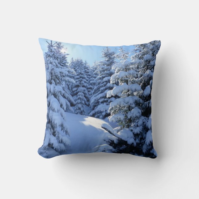 Beau Oreiller Pittoresque hiver (Recto)