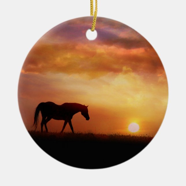 Beau Ornement commémoratif du cheval (Devant)