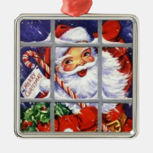 Beau ornement Père Noël Vintage