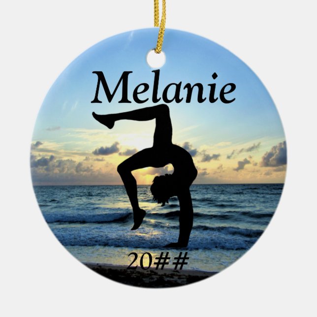 BEAU ORNEMENT PERSONNALISÉ GYMNASTIQUE (Devant)