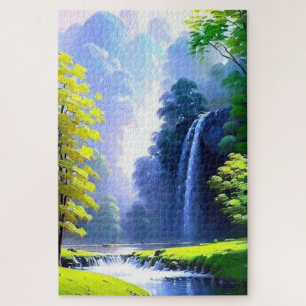 Beau Paisible Nature Painting Puzzle