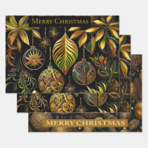 Beau papier de Noël avec des boules de Noël