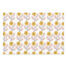 Beau papier d'emballage floral