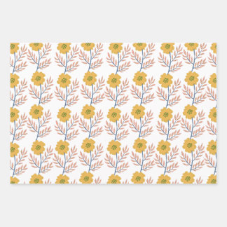 Beau papier d'emballage floral