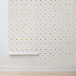 Beau papier peint d'étoiles dorées