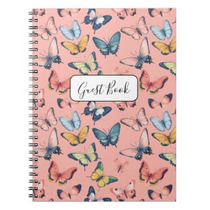 Beau Papillon coloré Imprimer livre d'invité