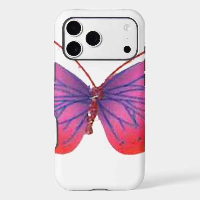 Beau papillon rouge Extraordinaire rose et violet (Verso)