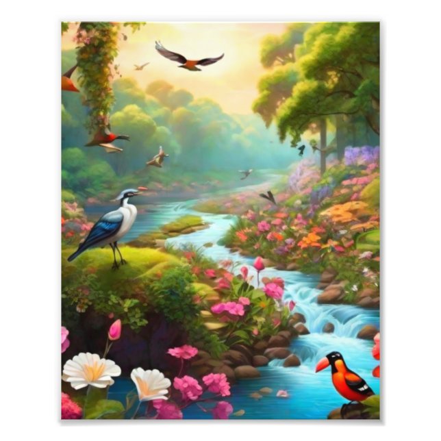 Beau paysage photo agrandissement (Devant)