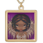 Beau pendentif de fée d'ange de COLLIER de yeux