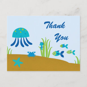 Beau plaisir sous la mer merci carte postale