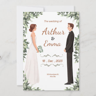 Beau prospectus faire-part de mariage