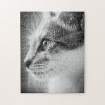 Beau puzzle de chaton